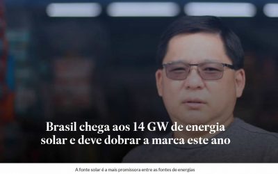 Brasil chega aos 14 GW de energia solar e deve dobrar a marca este ano